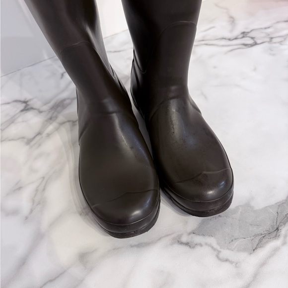 Hunter Dark Olive Green with Fleece Liner Socks Size 8 - Picture 7 of 8